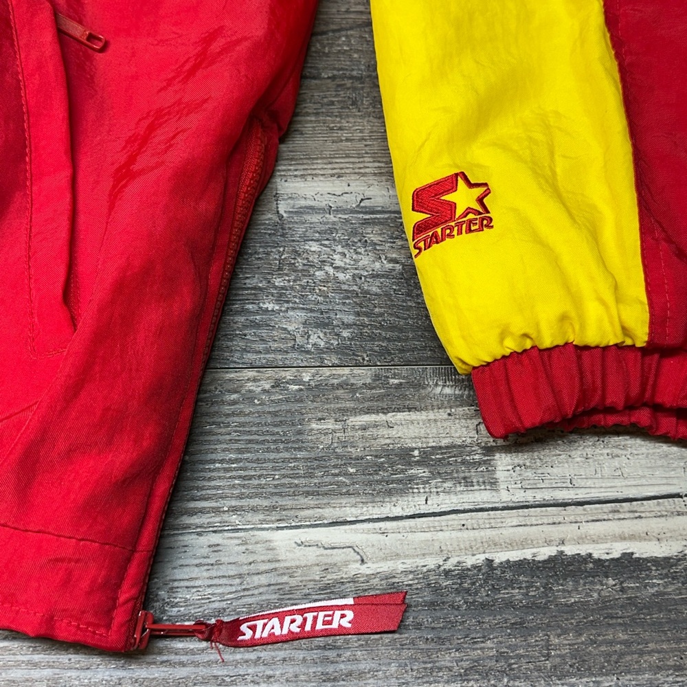 Vintage Starter Kansas City Chiefs Pullover Jacket NFL Pro Line 90s - Picture 8 of 13